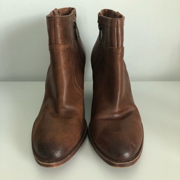 Lucky Brand 🍀 Brown Leather Booties - Picture 5 of 12
